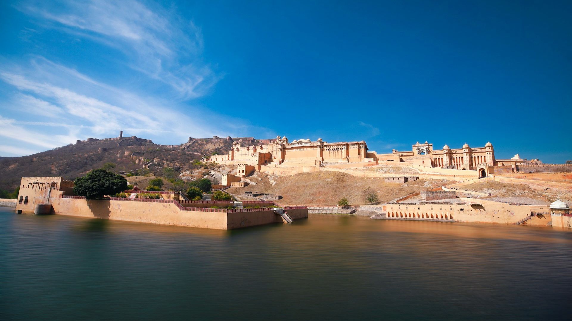Amber Fort in Jaipur during golden hour