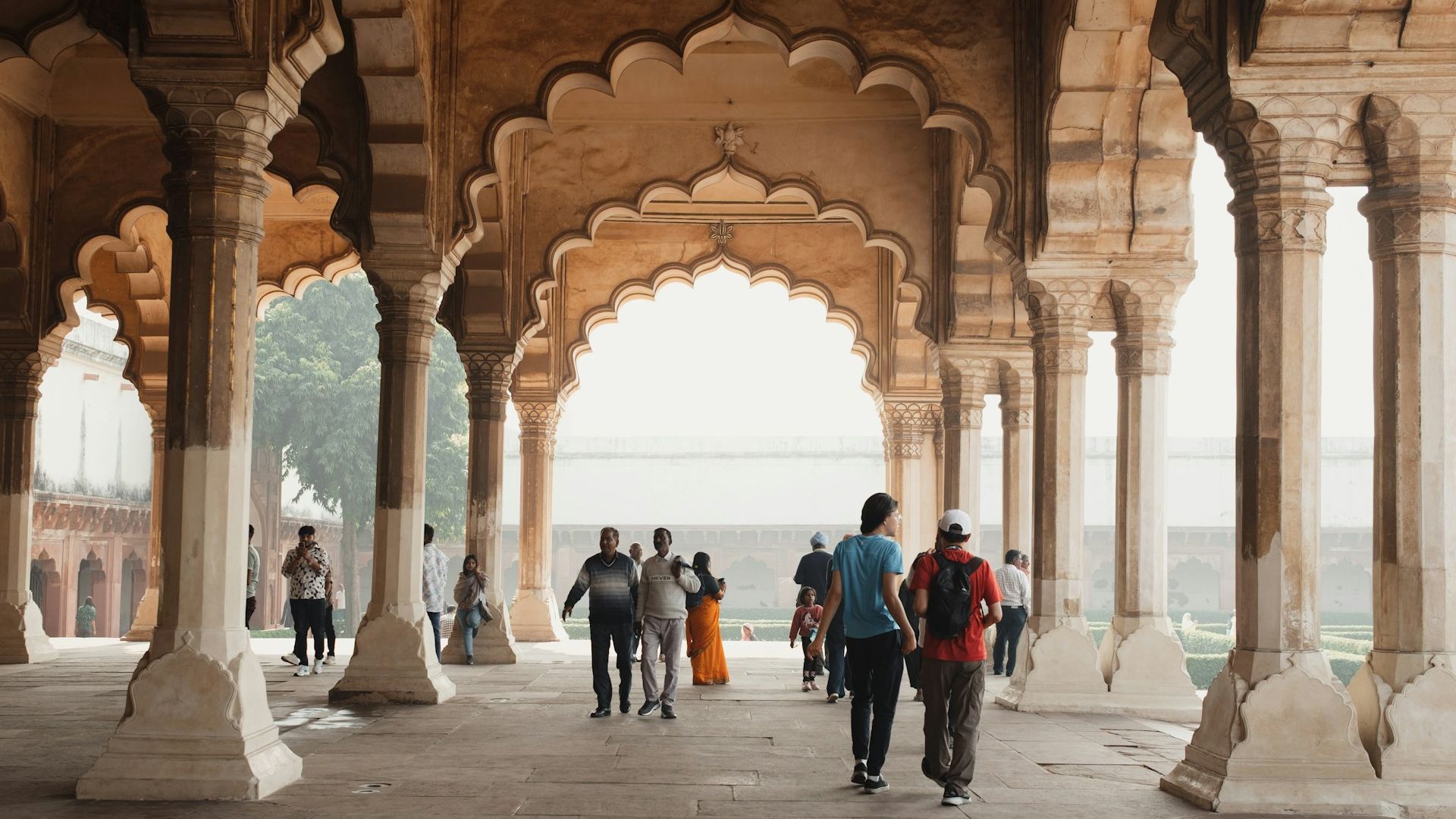 Couple enjoying a private heritage experience in India
